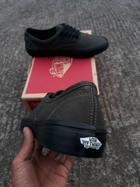 READY  PREMIUM QUANTITY MADE IN CHINA WAFFLE IFC VANS AUTHENTIC DARK GREY/BLACK SIZE 40/41/42/43/44