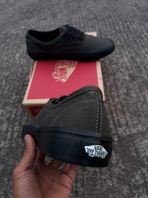 READY  PREMIUM QUANTITY MADE IN CHINA WAFFLE IFC VANS AUTHENTIC DARK GREY/BLACK SIZE 40/41/42/43/44