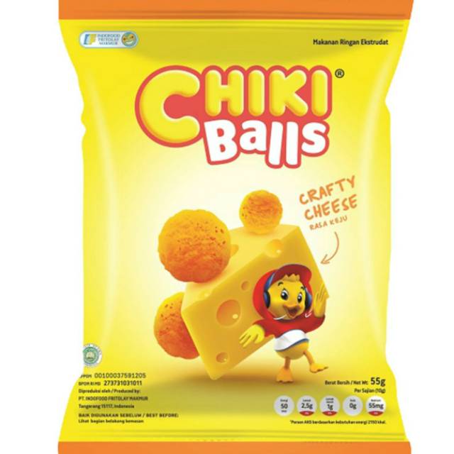 

Chiki Balls Rasa Keju Snack 55 gram