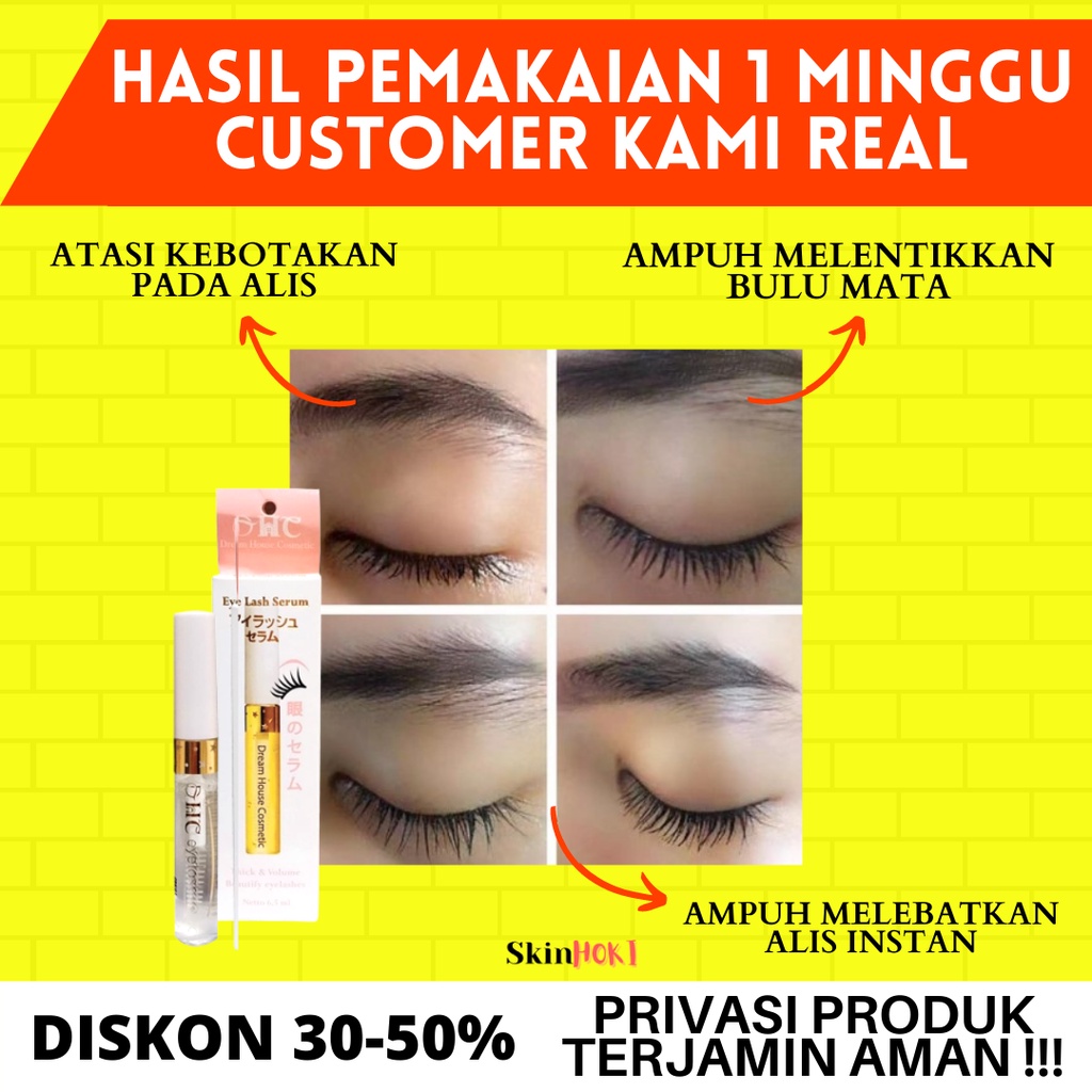 PENUMBUH BULU MATA PEMANJANG BULU MATA DAN ALIS DHC EYELASH SERUM 6,5ML PELENTIK BULU MATA PERMANEN BPOM ORIGINAL