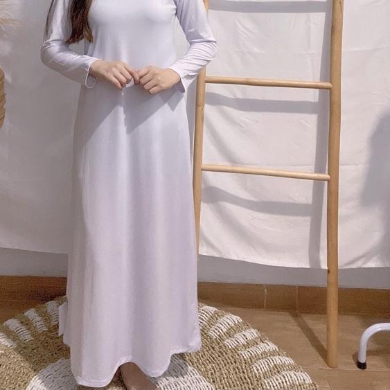 INNER DRESS/MANSET GAMIS LENGAN PANJANG/INNER DRESS LENGAN PANJANG/BAHAN JERSEY PREMIUM/DALAMAN GAMI