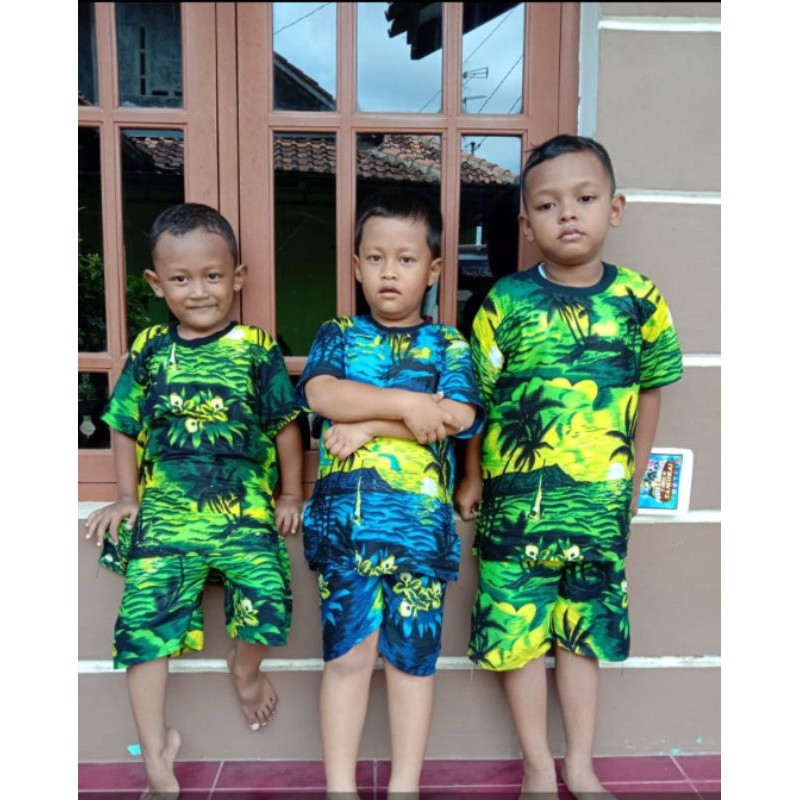 SETELAN HAWAI ANAK BEST SELLER BAJU PANTAI BALI