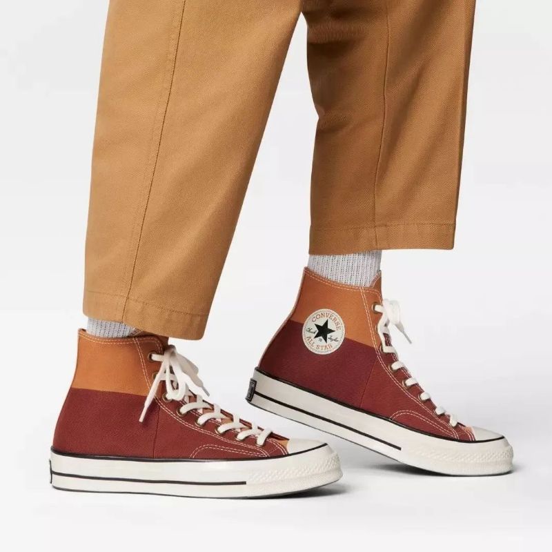 Converse Chuck Taylor 70s High Colorblocked Monarche Rugged Orange BNIB RESMI 100% ORIGINAL