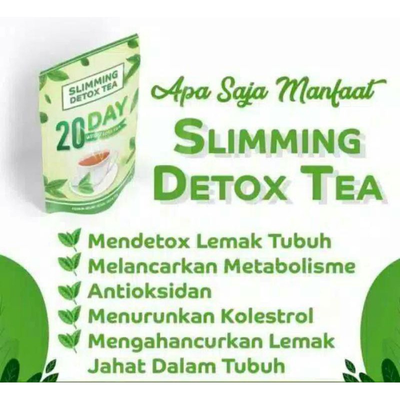 Pelangsing Slimming detox tea 20 day teatox