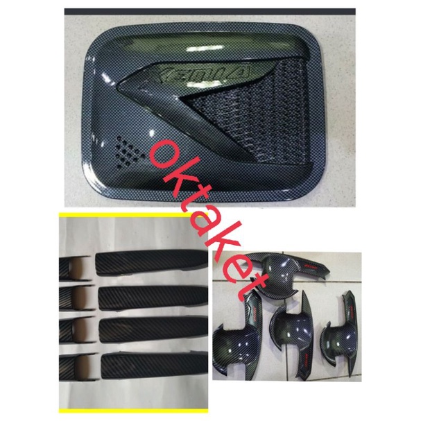 paket outer handle tank cover all new avanza xenia 2012 -2020 full carbon