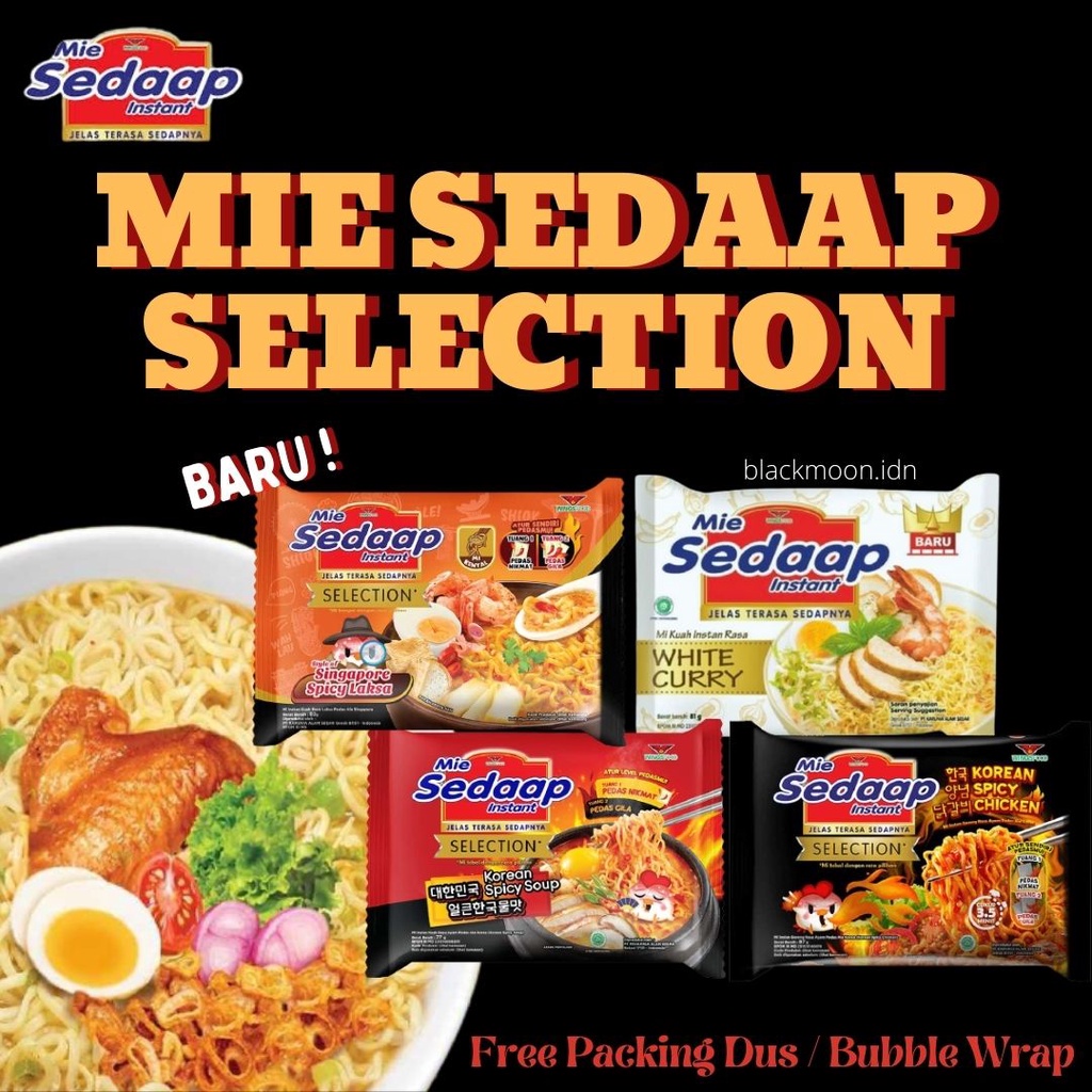 Jual Mie Sedaap Mi Sedap Singapore Spicy Laksa Korean Spicy Chicken White Curry Korean Spicy