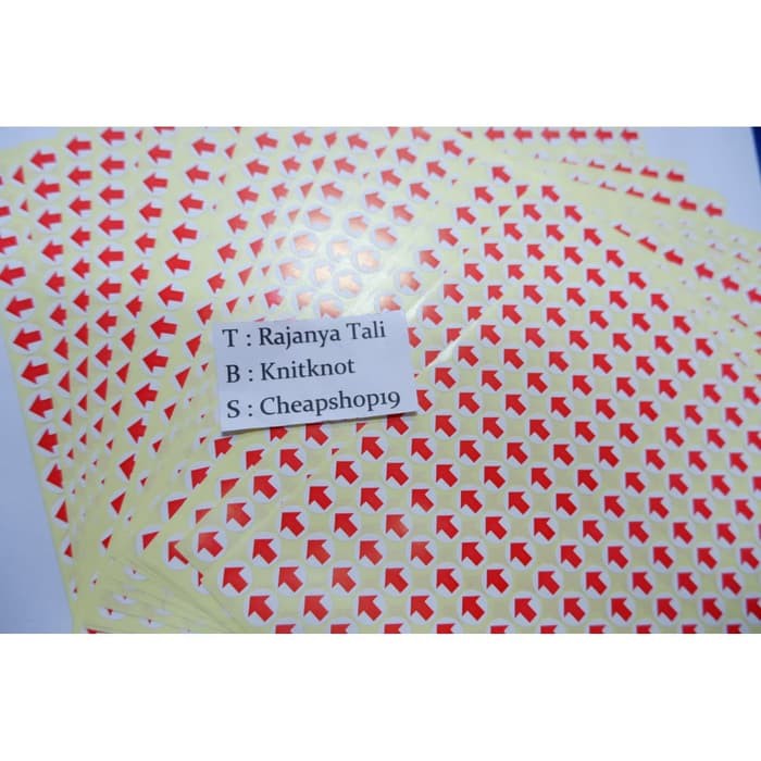 

STICKER LABEL PANAH STIKER PETUNJUK TANDA ARAH 1cm RJT