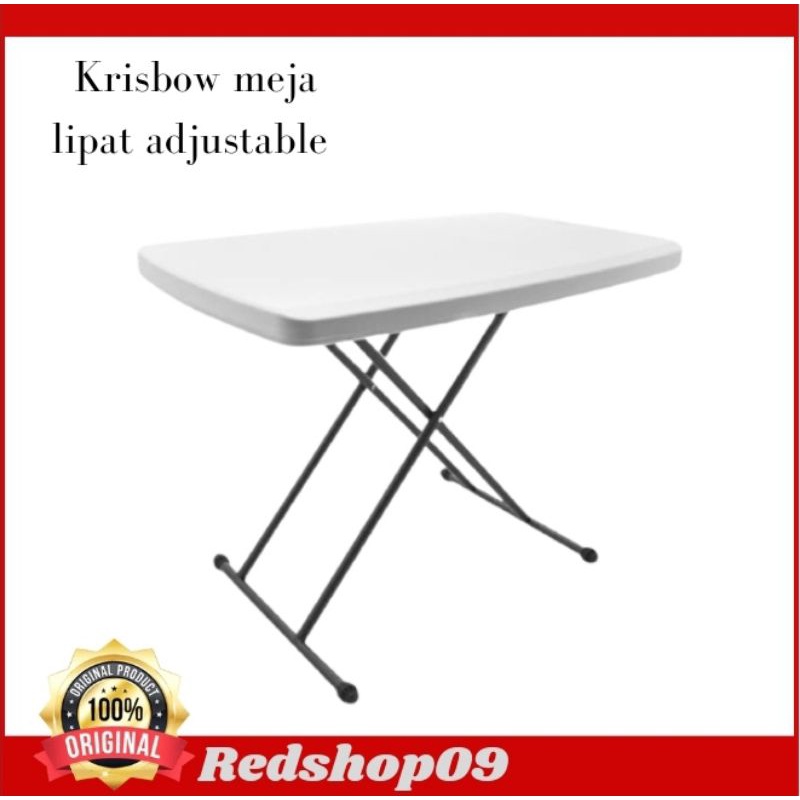 Jual ACE - Krisbow Meja Taman Lipat Adjustable/meja lipat/ meja