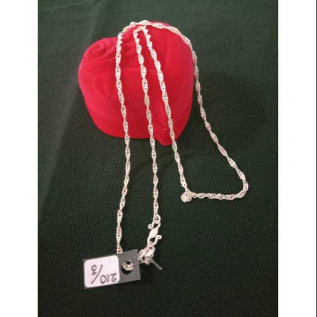 Rantai kalung silver : perak 925