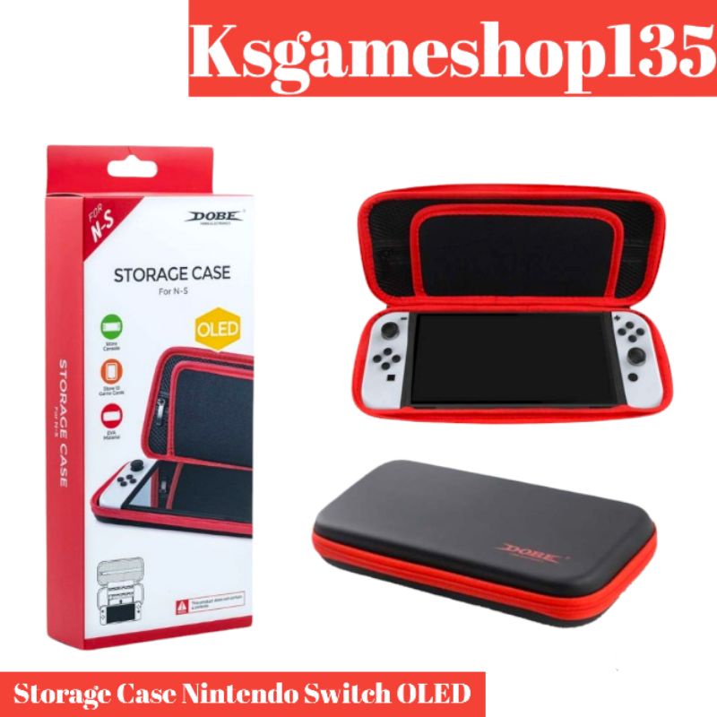 Host Storage Package Tas Pouch Dompet Airfoam Storage Case Dobe Nintendo Switch OLED TNS-1130