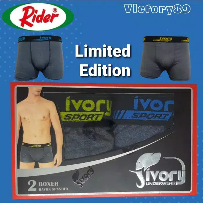 BB RIDER CELANA BOXER IVORY IV203 ( 1 PACK ISI 2PCS )