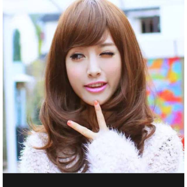 wig dark brown sebahu