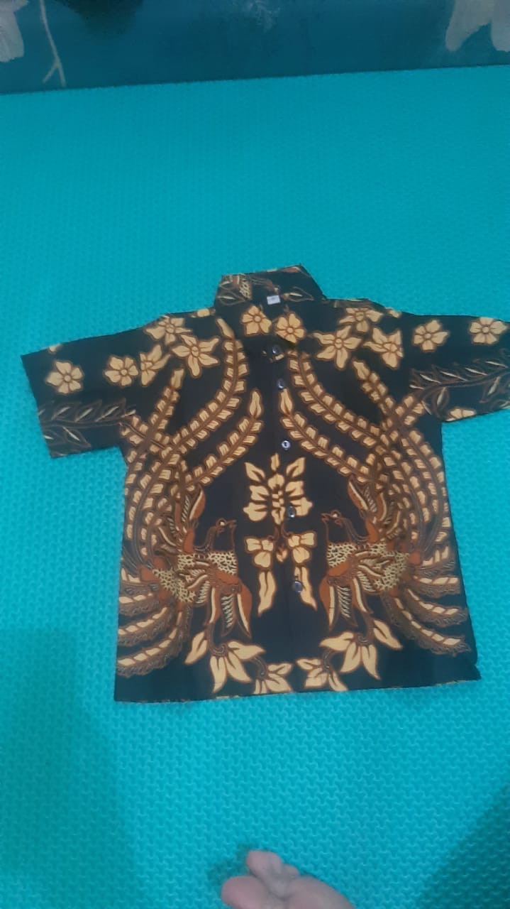 Batik Anak Cendrawasih  Manuk  Kembar Fashion Kids Bayi Kemeja Anak Cowok Laki