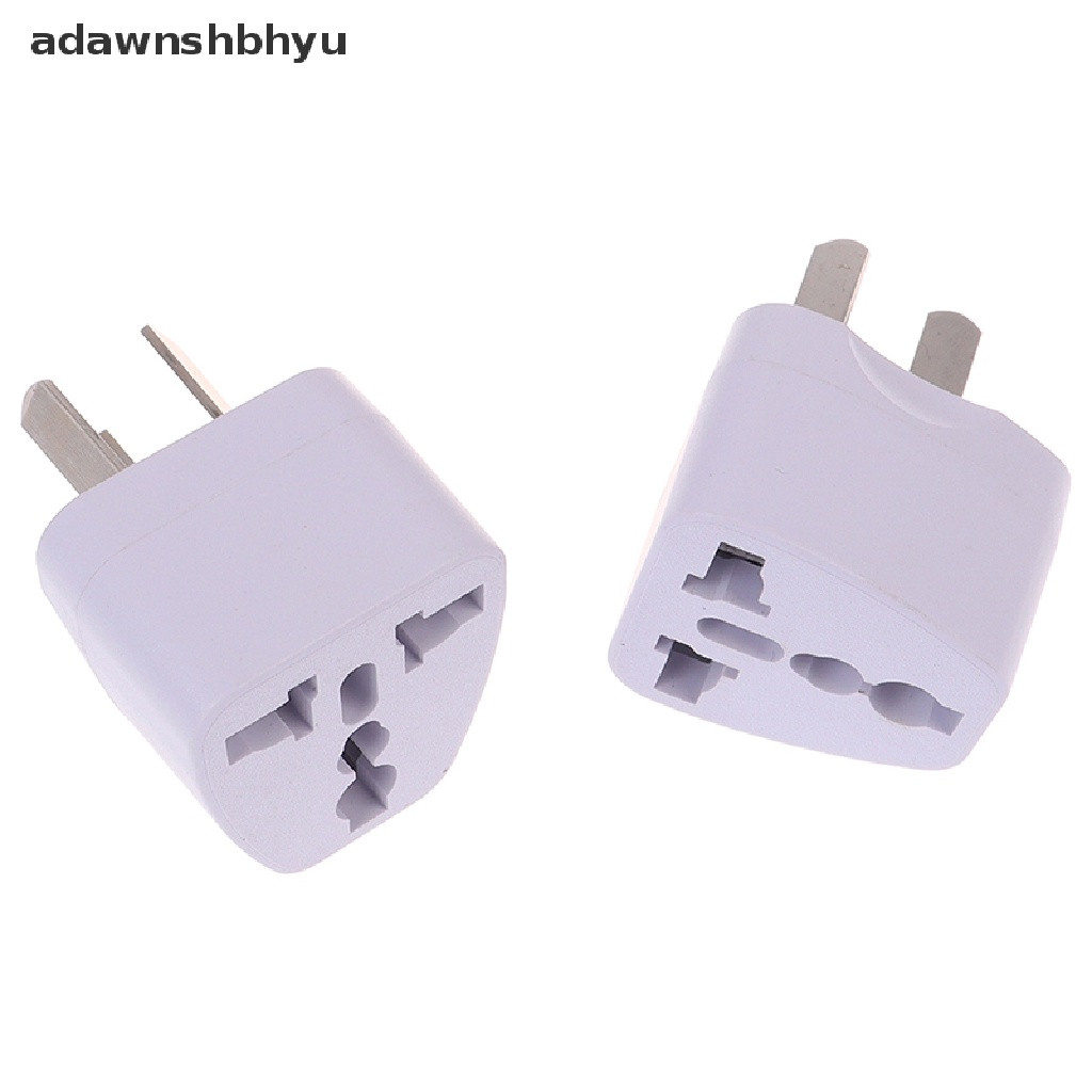 Adaptor Colokan Listrik Travel Universal adawnshbhyu USA EU EURO Asia to AU Australia 3pin