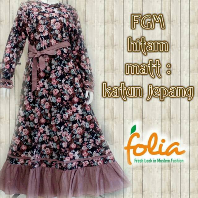 Gamis katun jepang by folia