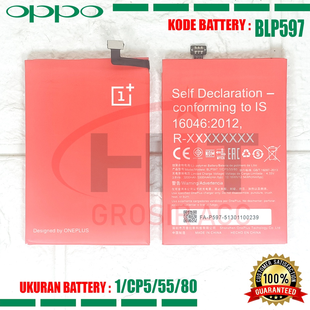 Baterai Battery Ori For One Plus 2 BLP597