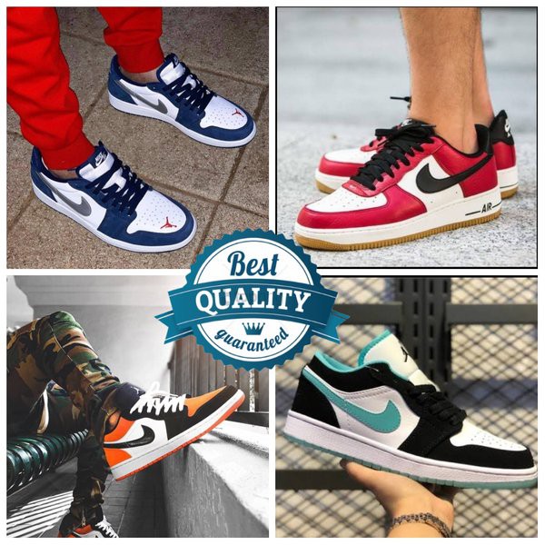 Sepatu Basket Nike Air Jordan 1 Retro Low Sneakers Basket Pria Premium Original Quality