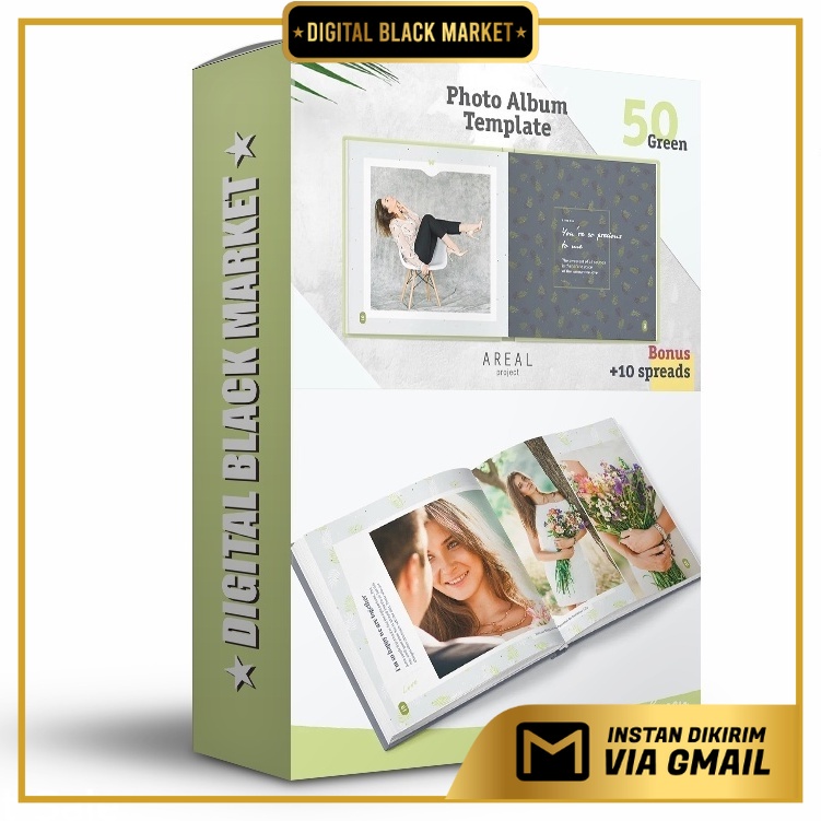 2 In 1 Photo Album Template Bundle - Photoshop - Business Branding