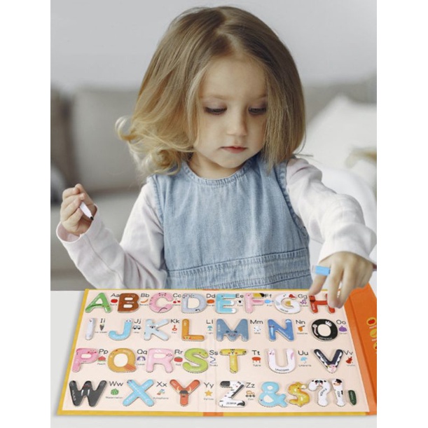 Mainan Edukasi Buku kayu Magnet Puzzle Montessori Mengenal Huruf ABC WOODEN TOYS PAIRING MAGNETIC ALPHABET WIPE CLEAN Kids Toy Magnetic 3D Puzzle Jigsaw Cartoon Animal 26 Letter match Wooden puzzle Educational toys for Children