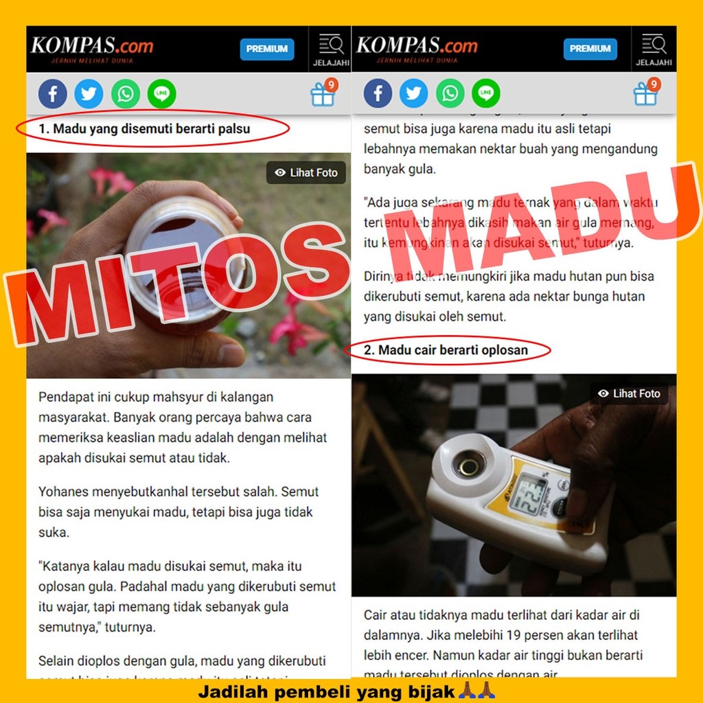 MADU MURNI ASLI [1KG] NEKTAR BUNGA RAW HONEY MURNI HUTAN AKASIA CARVA