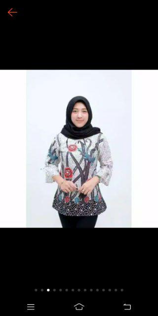 Atasna Batik Wanita Ppbtk07 Modern Batik Cassual Atasanbatik Wanitabatik /atasanwanita/atasanbatik