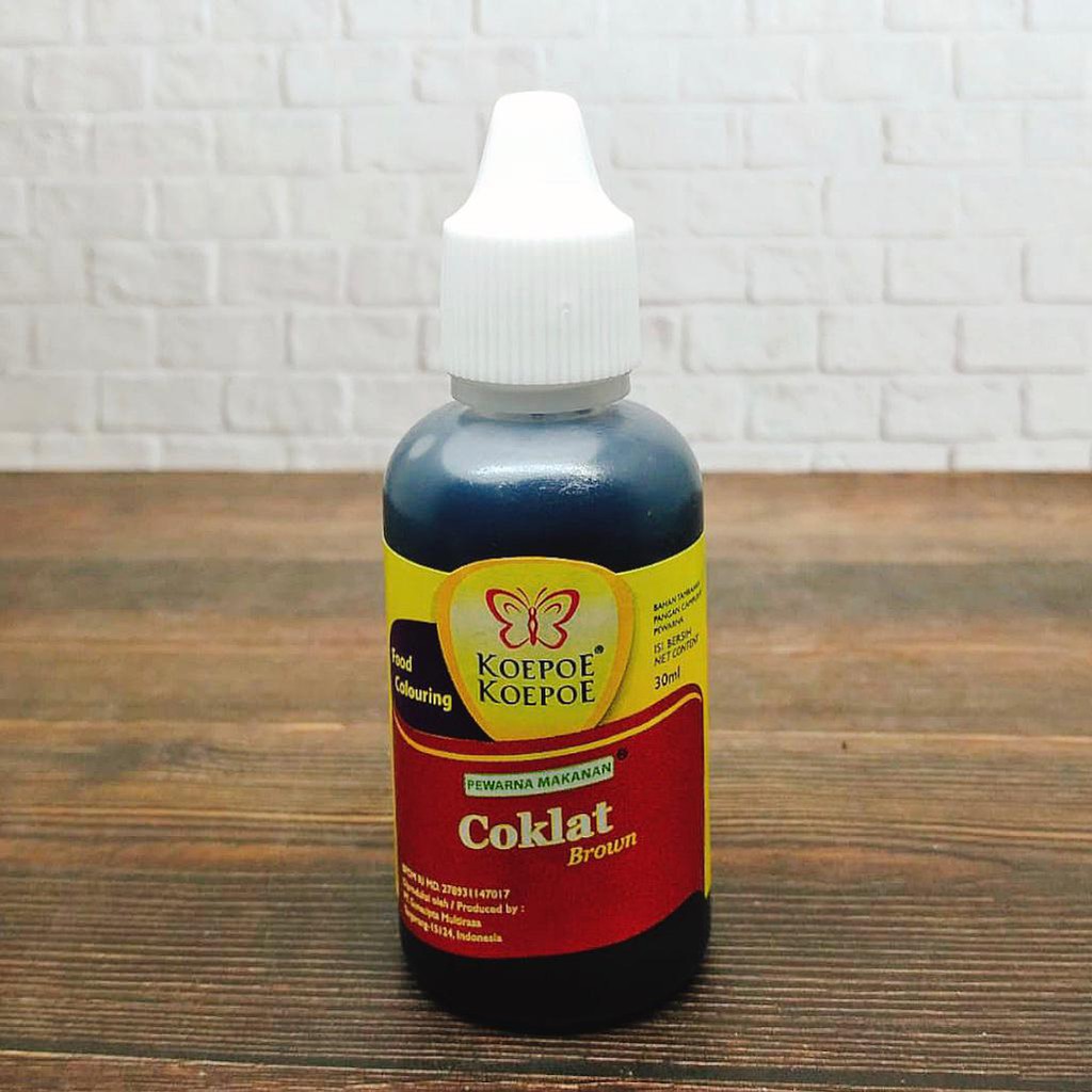 

PEWARNA MAKANAN FOOD COLOURING KOEPOE COKLAT BROWN 30ML