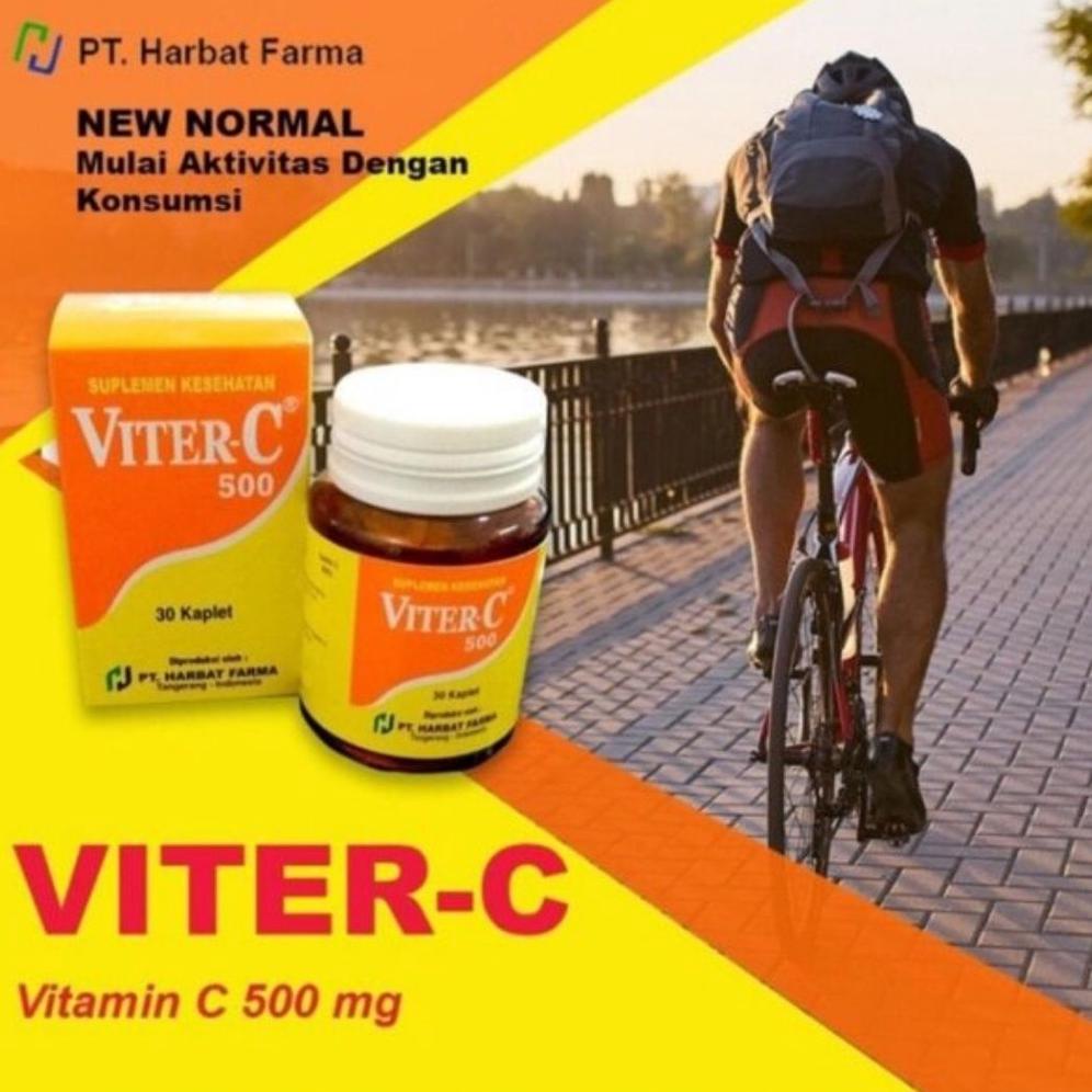 Vitamin Viter C-500 MG ISI 30 Tablet Kesehatan Suplemen makanan Meningkatkan Daya Tahan Tubuh
