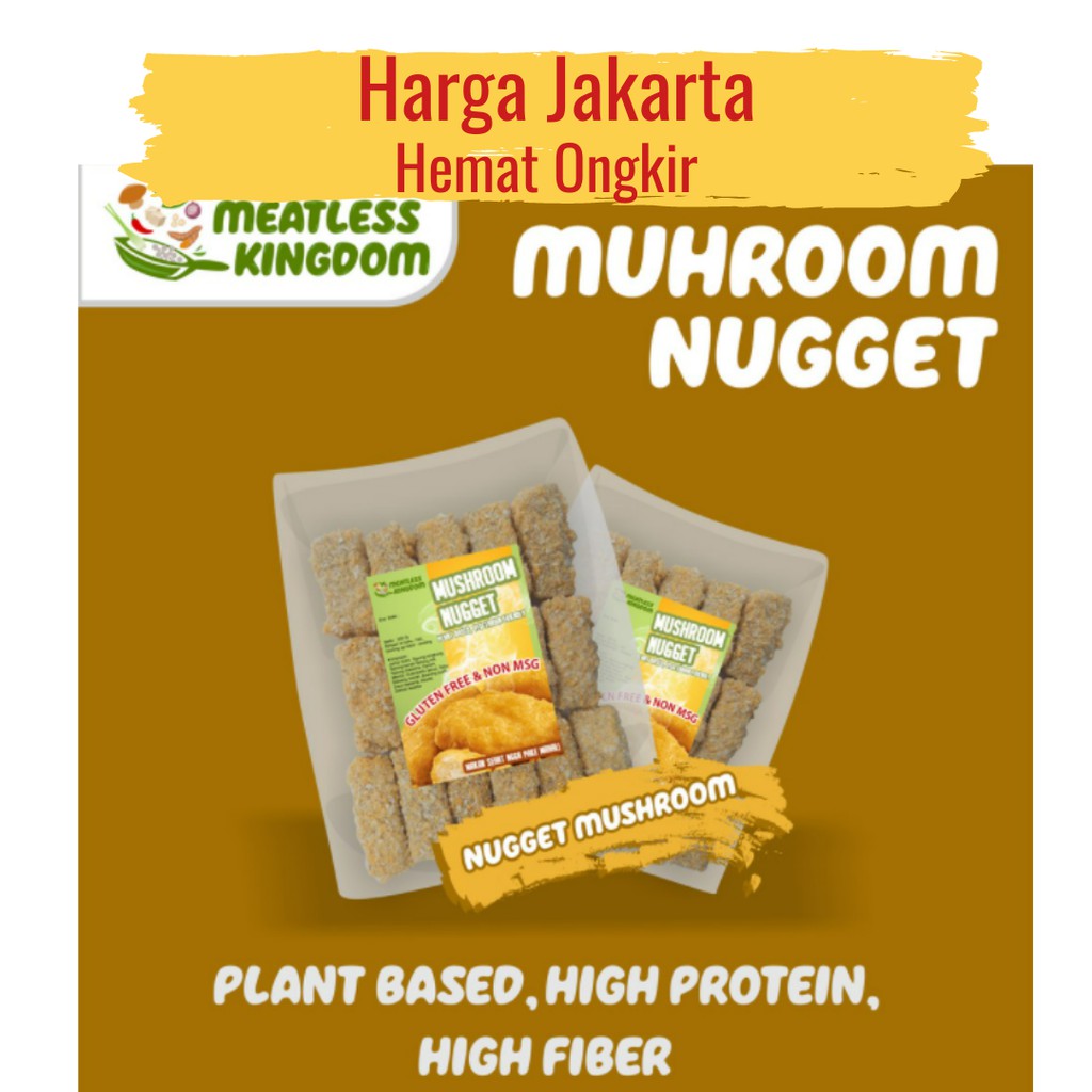 

Nugget Jamur Vegan &Vegetarian Frozen Food Vegan BAWANG DAN NON BAWANG MAKANAN SEHAT - KECIL