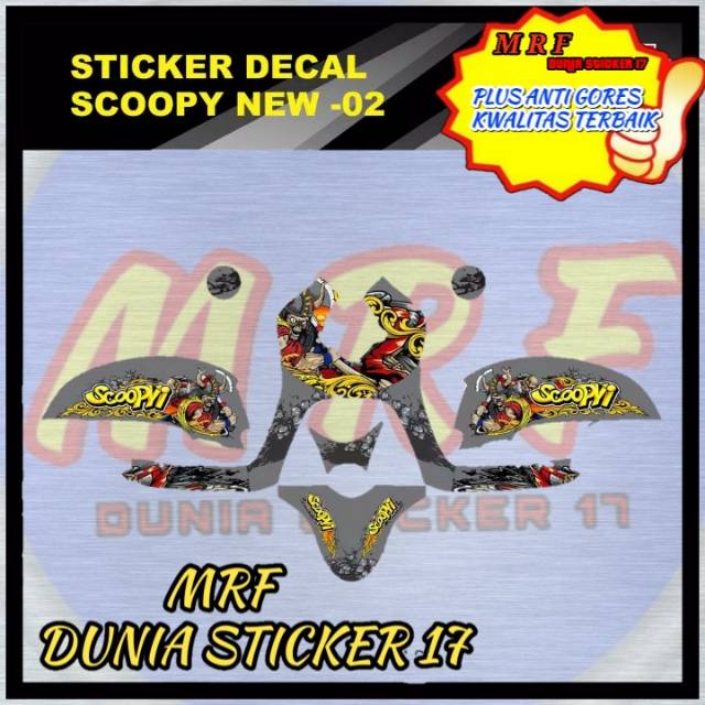 dekal scoopy stiker decal scoopy decal stiker scoopy stiker motor scoopy decal motor scoopy New