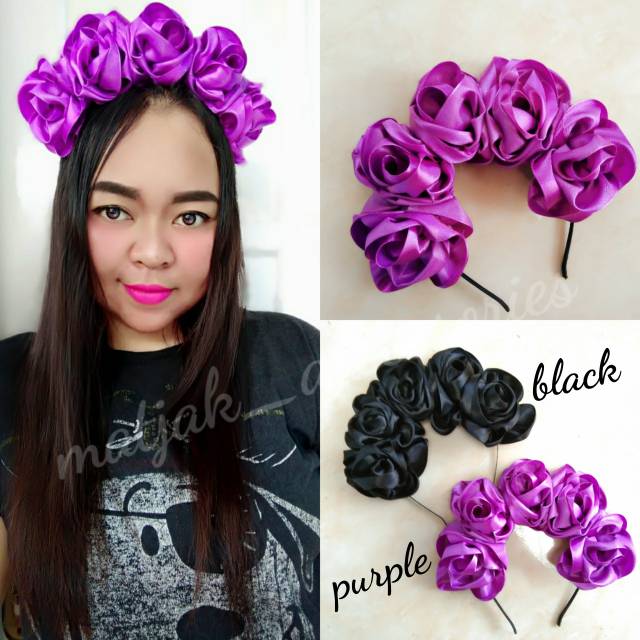 Flower Crown Bando Bunga Mahkota Bunga Pesta