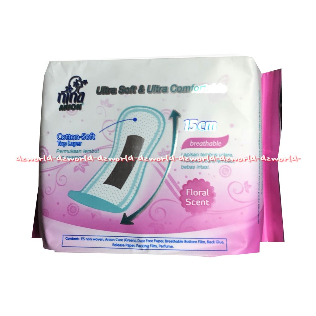 Nina Anion Panty Liner 20 Lembar Floral Scent Bagus Pantyliner