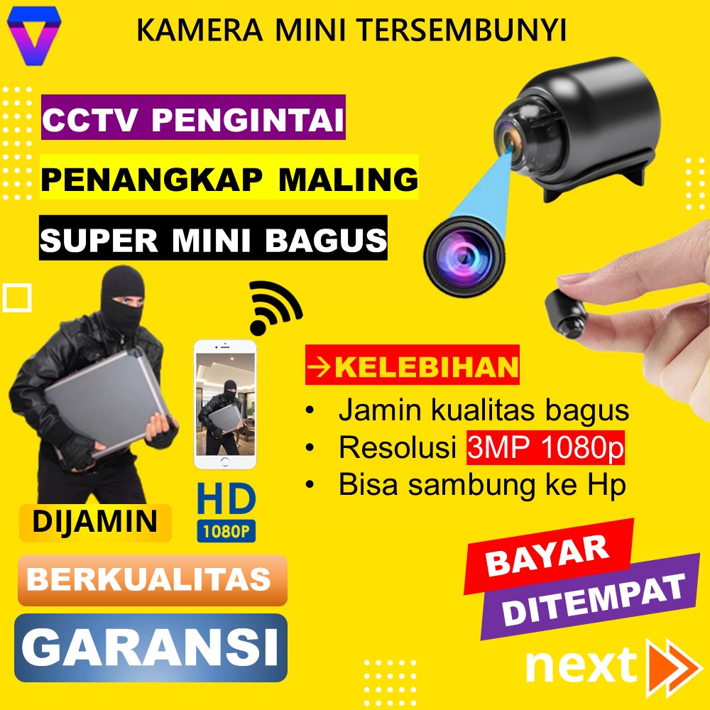 【Original-Impor】5mp Ip Camera Cctv Mini Tersembunyi Tanpa Kabel Indoor Spy Camera Mini Wifi Wireless Camera Cctv Wifi Mini Hd 1944p Spy Cam Infrared Kamera Pengintai Mini Hidden Camera Cctv Kecil Tersembunyi Spycam Mata Mata intai JS35