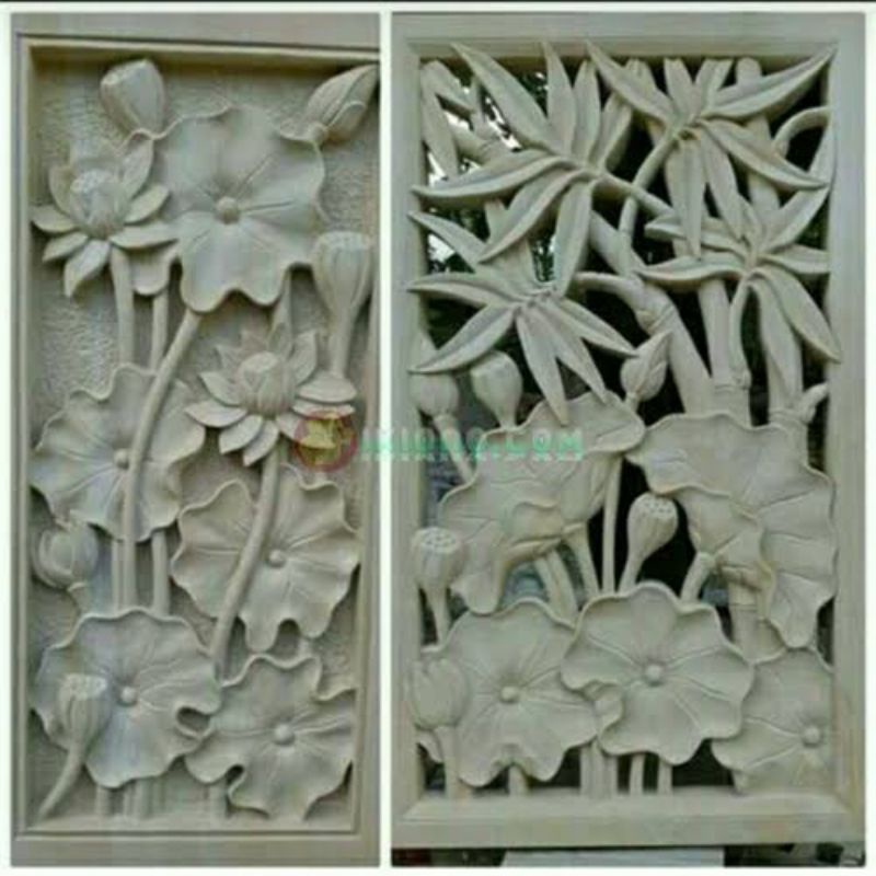 relief batu alam dekorasi dinding