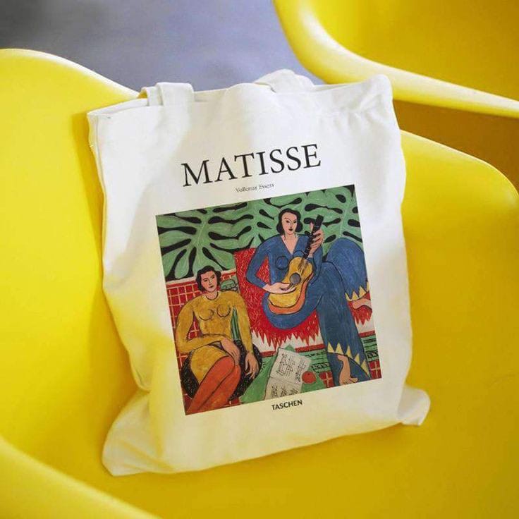 Tote bag kanvas Sablon Matise PAKAI VELCRO/PEREKAT