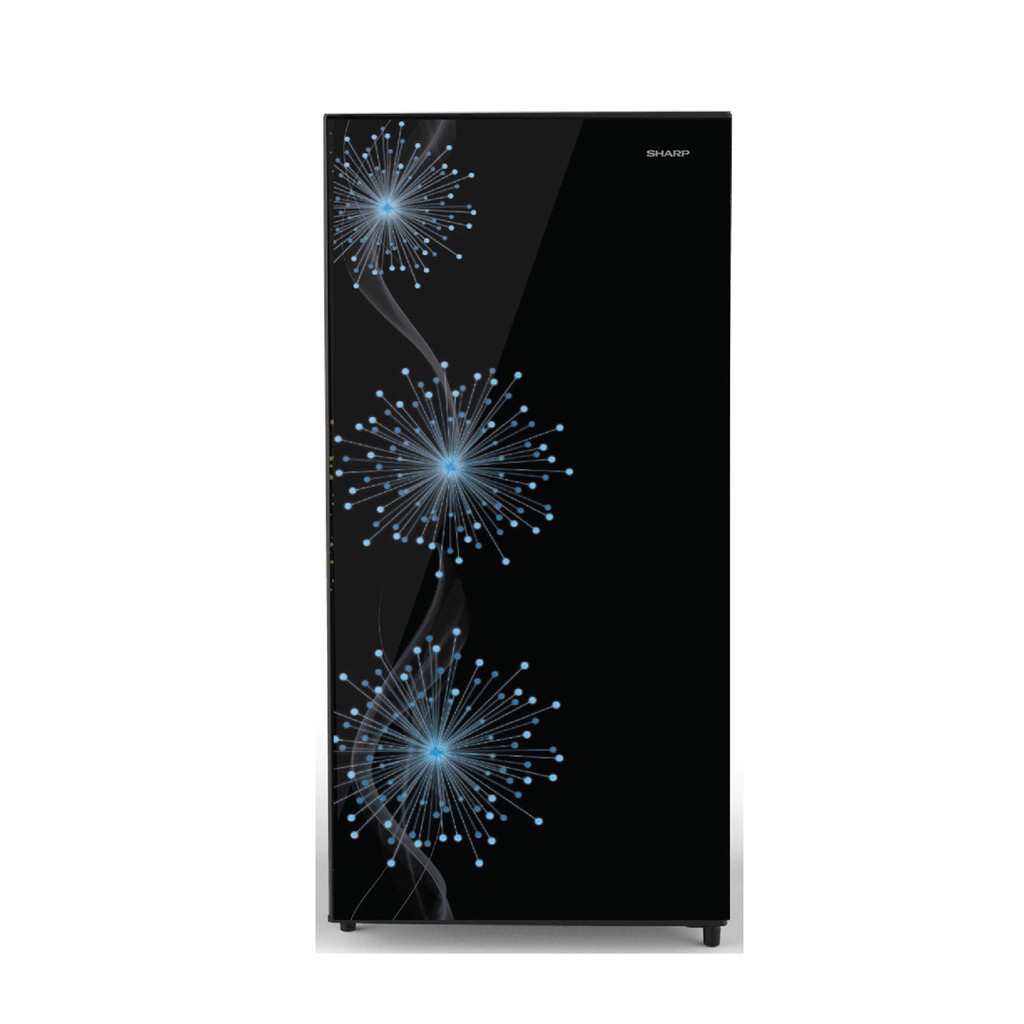 SHARP SJ X 197 MG DB / DANDELION BLUE KULKAS 1 PINTU 184 LITER / TEMPERED GLASS TRAY / SJX197MGDB