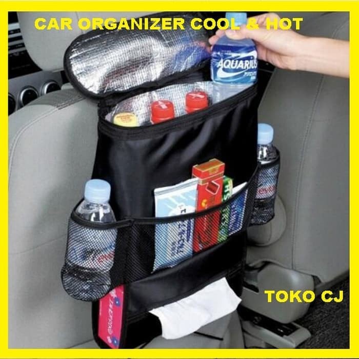 car organizer bag penahan panas dan dingin / tas jok mobil multi fungsi