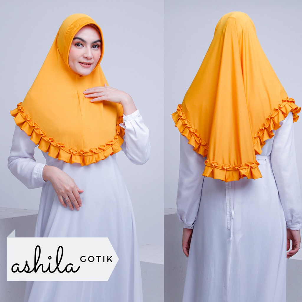 HIJAB INSTAN DEWASA ASHILA / JILBAB BERGO JERSEY TERBARU / JILBAB INSTAN POLOS PET / JILBAB LANGSUNG PAKAI