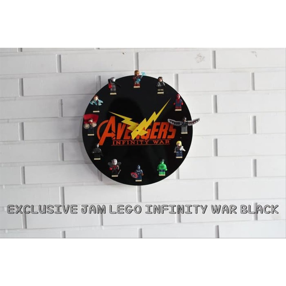 jam dinding unik lego avenger infinity wars jam unik jam superhero Best Quality