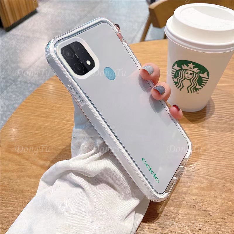 3 in 1 Case HP Transparan Anti Jatuh Case Untuk OPPO A15 A15s A35 Reno 5 6 Reno 5F/F19 Pro Reno 4F F17 Pro Realme 5 5i 5s 6i C3 c2 A1k C12 C15 C11 2020 C20 C20a C11 2021 Anti-Lepaskan Penutup