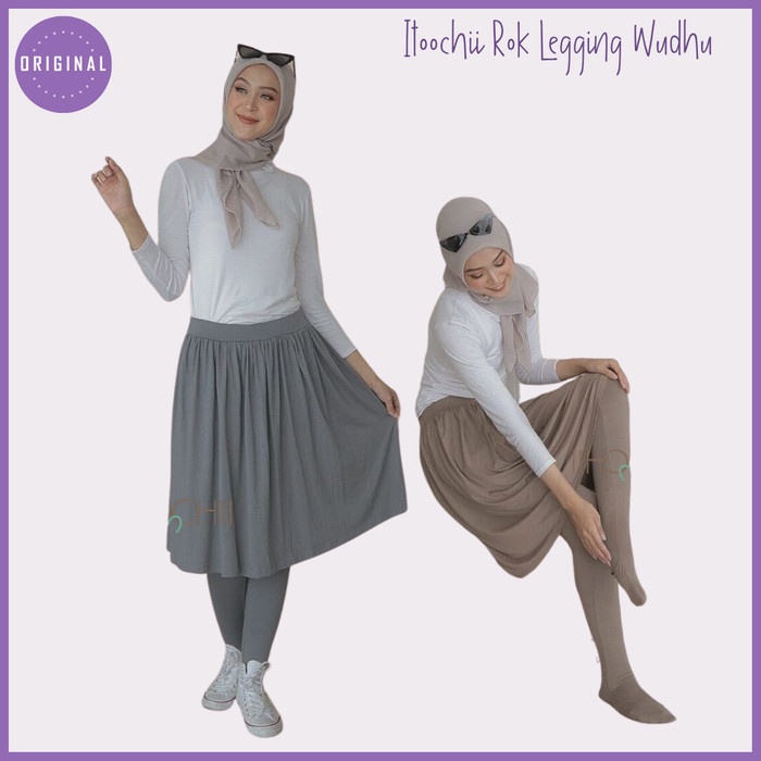 TERBARU  rok legging wudhu skirt legging
