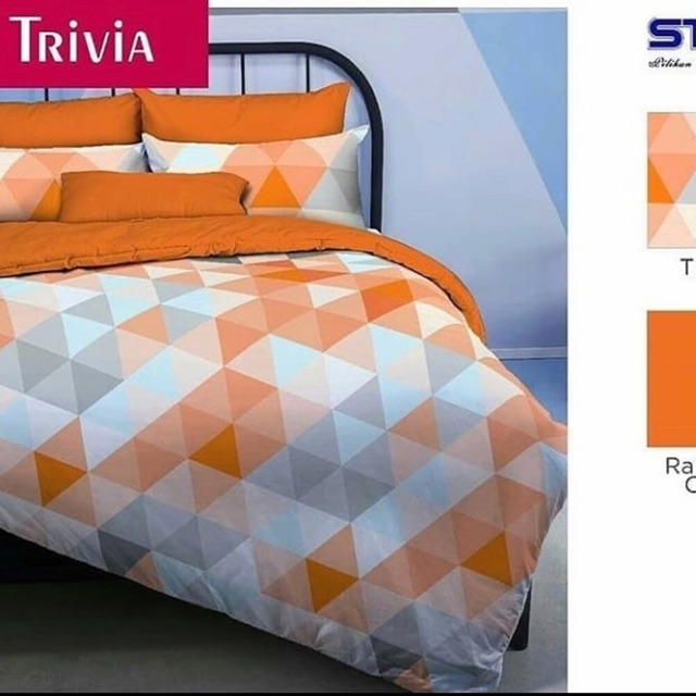 Sprei cvc bahan STAR Motif Trivia
