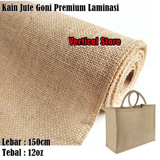 Kain Goni - Kain Goni Laminasi / Burlap / Jute Lapis Anti Air Lebar 150Cm 400Gsm