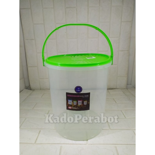toples es permen karet - wadah jualan es - toples sip cendrawasih 14L
