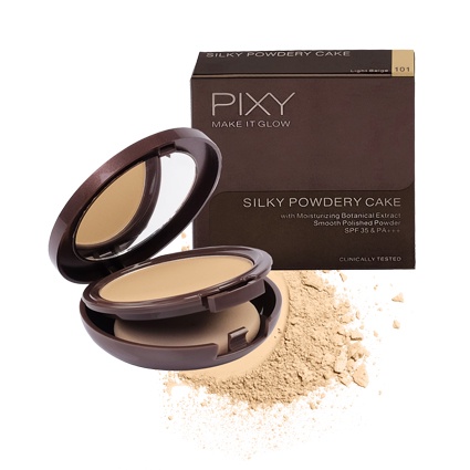 Pixy Make It Glow Silky Powdery Cake/Pixy Powder/Bedak Pixy/Pixy