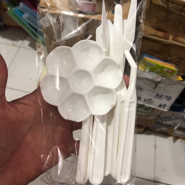 

Painting knives set plus pallete butterfly sendok palet