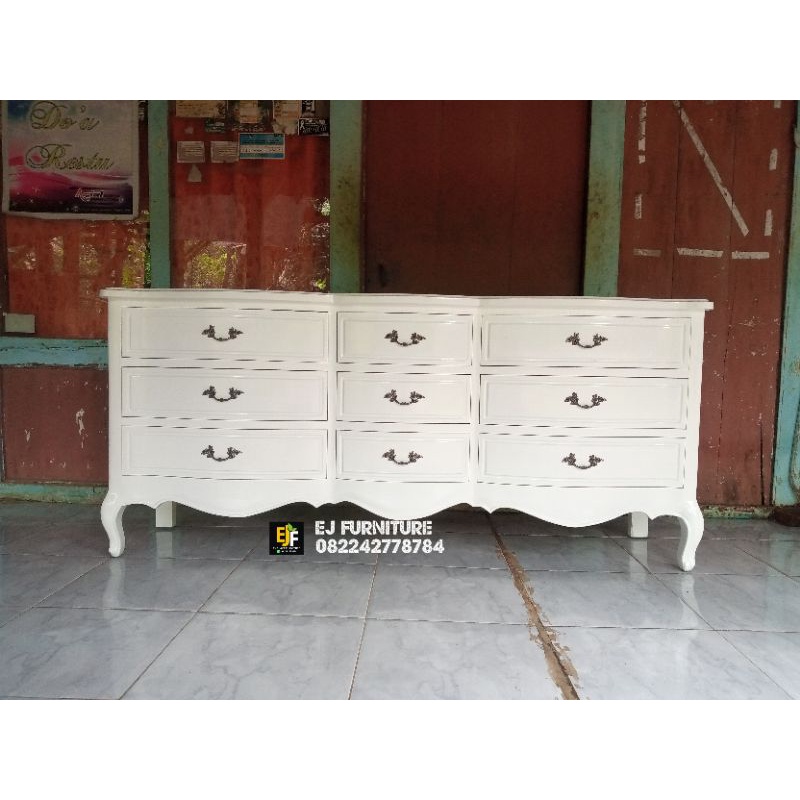 Bufet Pajangan Laci Duco Putih Bufet Tv Pajangan Duco Modern Meja Tv Modern Laci Furniture Mebel MUR