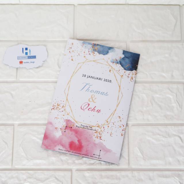 Undangan Pernikahan Kekinian Elegan, Undangan Kekinian