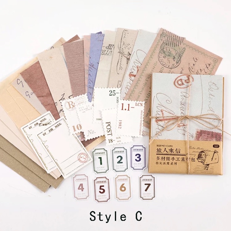 

Vintage Paper Pack 30pcs