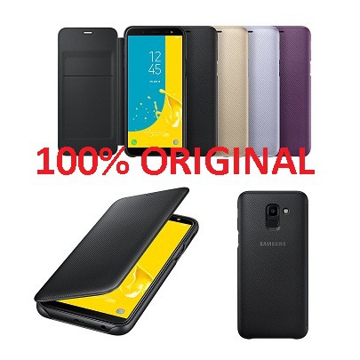 SAMSUNG Wallet Cover Galaxy J6 2018 Original 100%