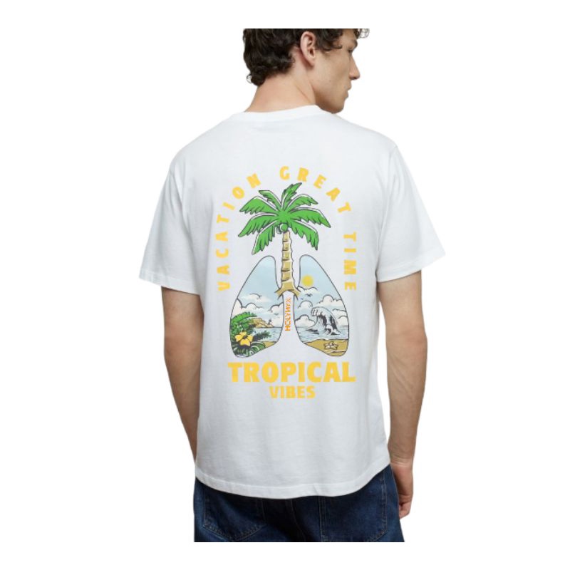 [Reguler] Baju Kaos Distro  / kaos motif Tropical Vibes